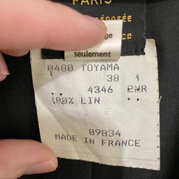 Céline Paris Vintage Linen Floral Print Blazer - Picture 11 of 12